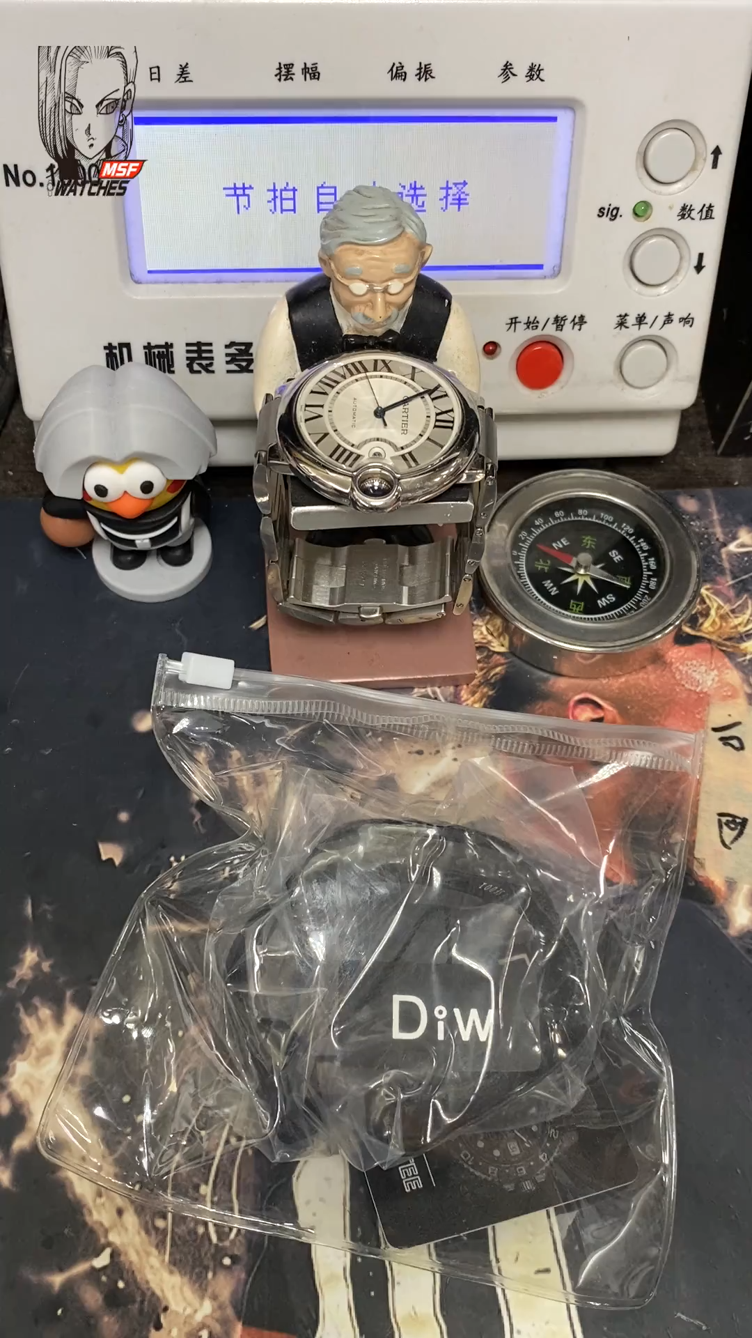 Rolex GMT-MASTER Ⅱ DIW modify Carbon fiber shell ring dial buckle are carbon fiber ring digital scale using carbon fiber planting technology (non-filling oil) transparent design equipped with Cal.3186