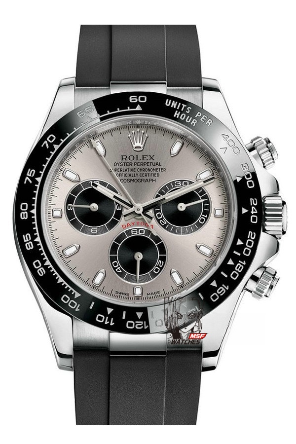 Rolex Cosmograph Daytona Series 116519ln-0024, gray dial and ceramic bezel, 40mm size.