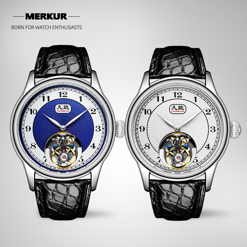 New Fanzhi genuine Enemal Flying Tourbillon Manual Mechanical Watch Men's Luxury Formal Business