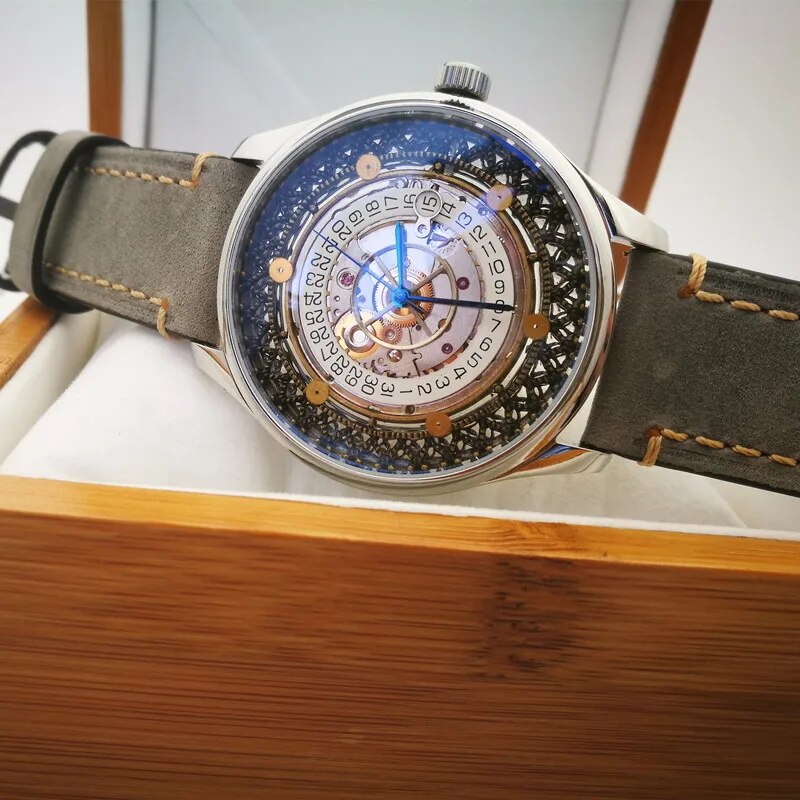 Hand-made Original Automatic Mechanical Watch Retro Creative Punk Mechanical Watch 2824 Automatic Movement