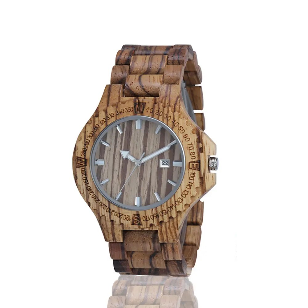 HAND-MADE TJW8001WGA lightweight wooden comfort watch with a stylish choice
