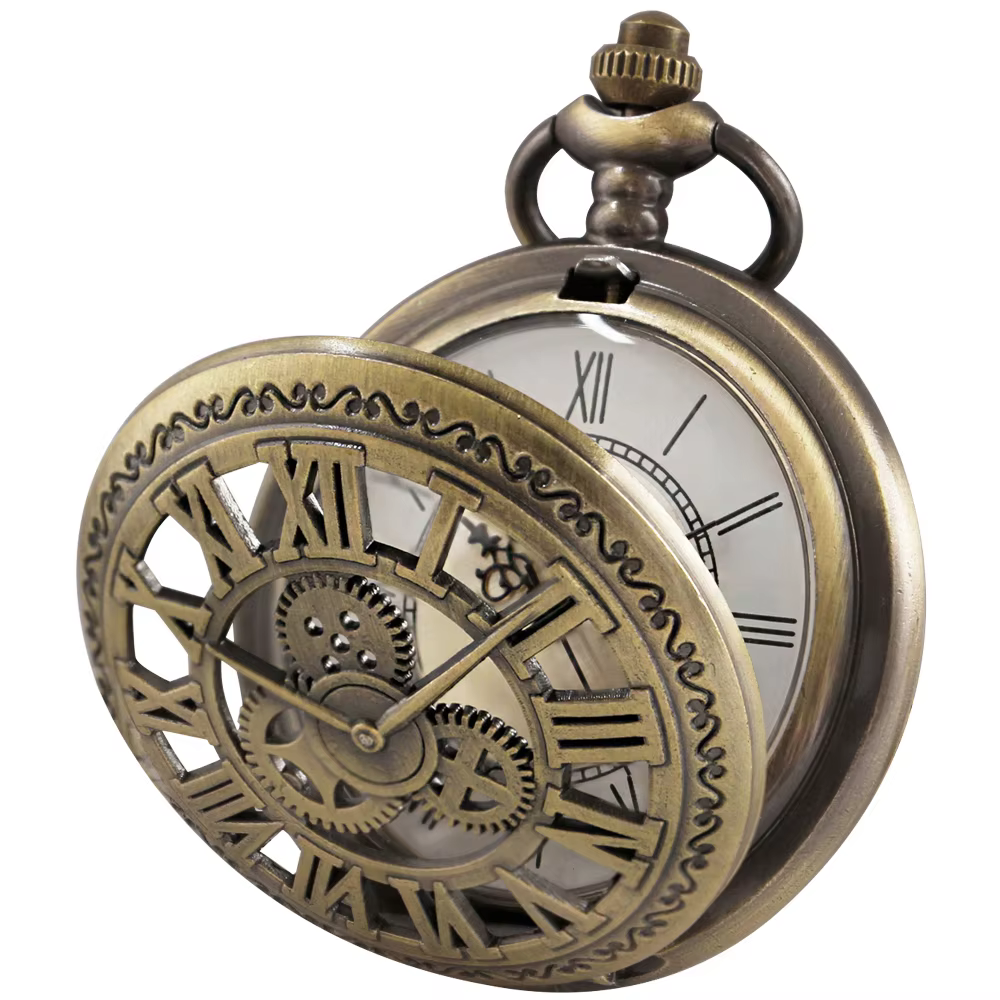 Antique Quartz Necklace Pocket Watch Souvenir Pendant Watches Unique Gifts Unisex Fob Clock CF1604