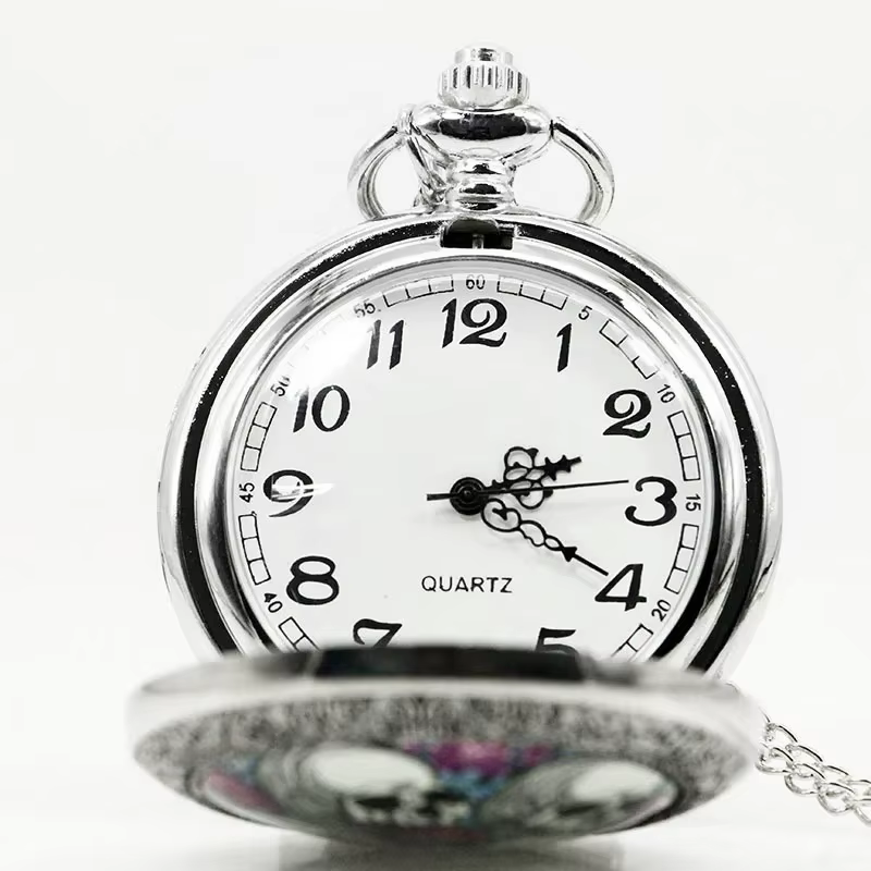Best Selling Skull Theme Quartz Pocket Watches Unisex Fob Retro Pendant Chain Gift for Men Women Full Hunter Pocket Watch